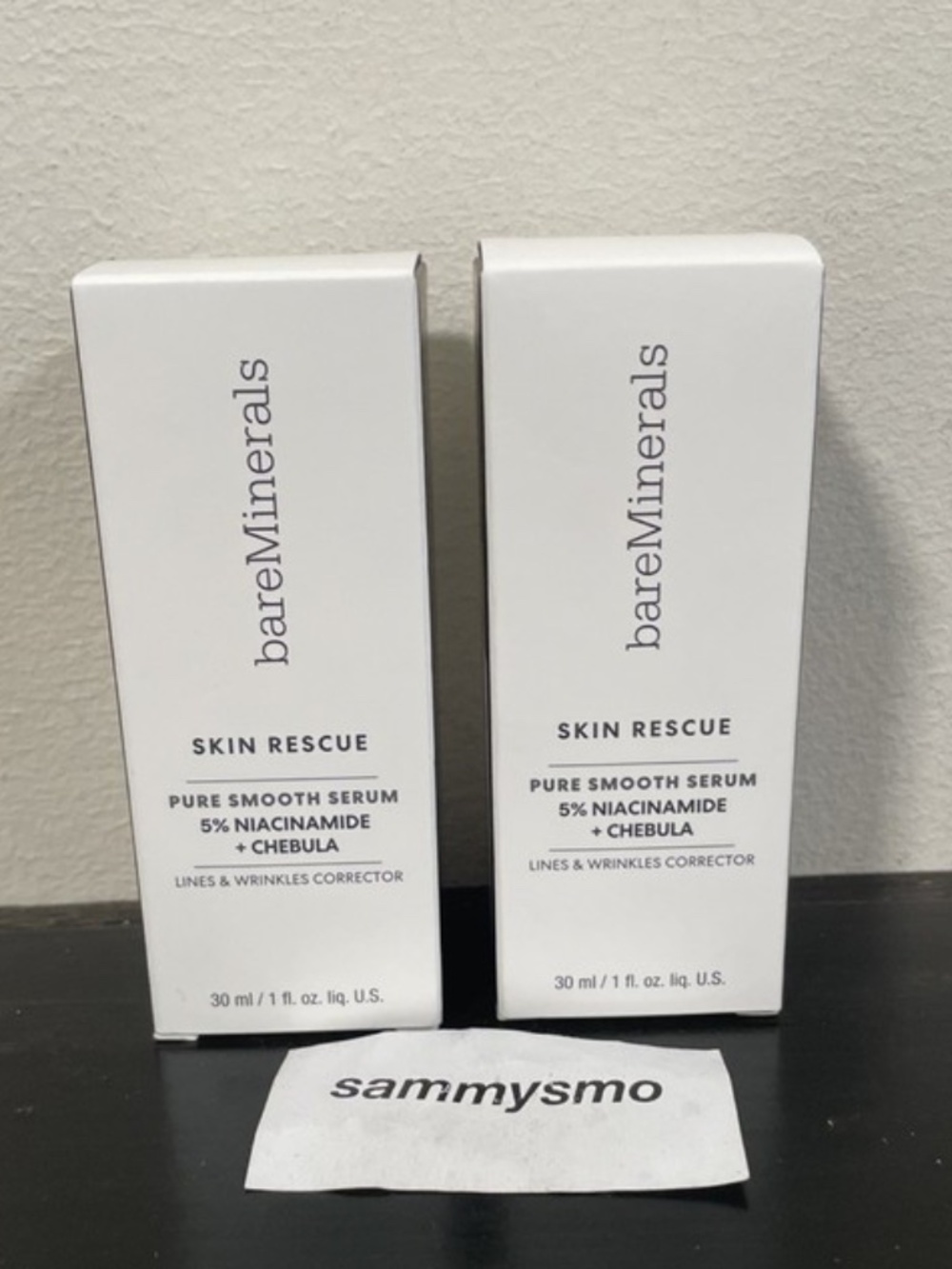bareMinerals Skin Rescue Pure Smooth Serum Niacinamide + Chebula, 1 fl. oz., x2